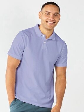 Sonoma Men's Short-Sleeve Polo in Lavender